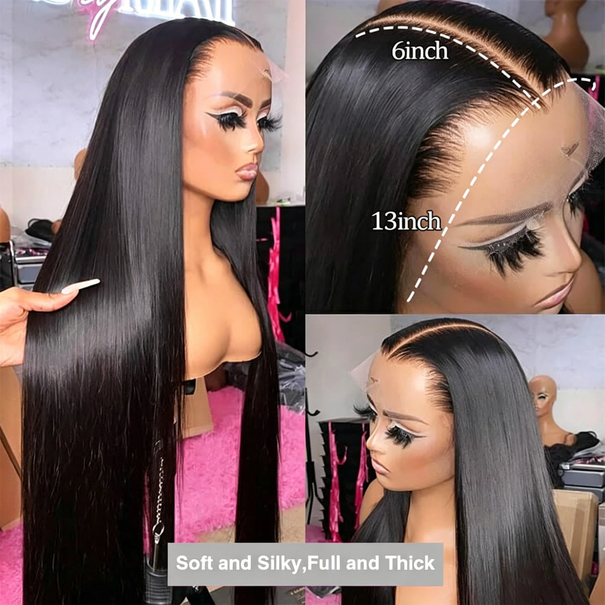 HD Lace Frontal Straight Human Hair Wig