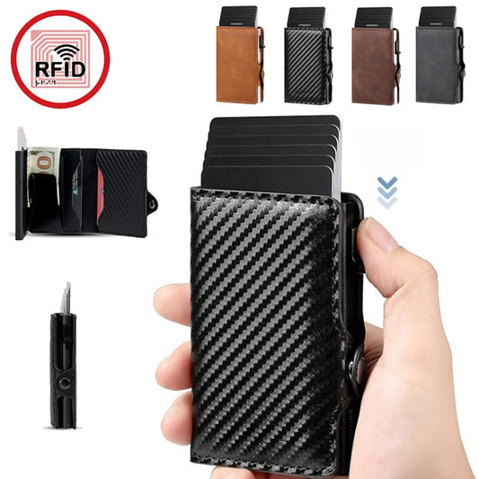 Men's Women's Multi-Function Designer Bank Card Wallet RFID Blocking