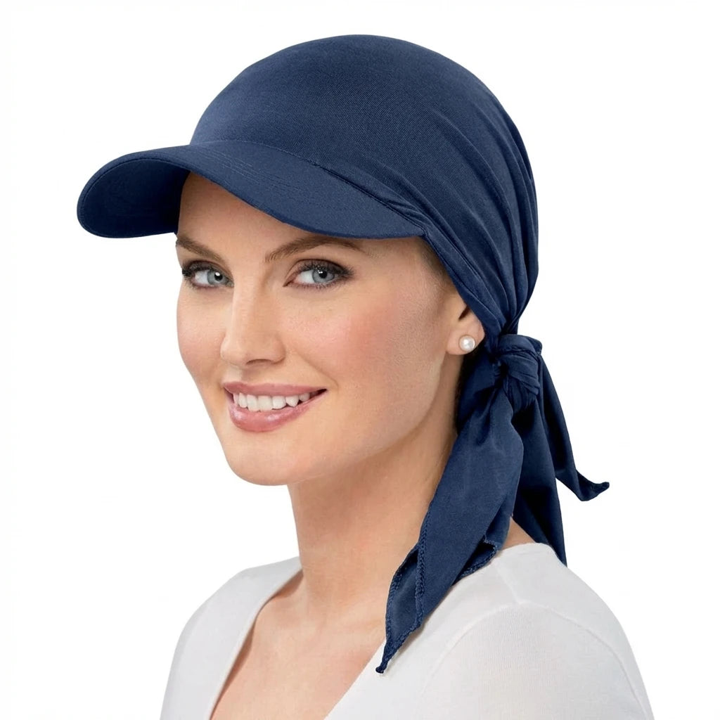 Women Classic Solid ColorTurban Hat Outdoor Brim Sunshade Hats Curved Hat  Baseball Cap Sun Hats Headscarf Scarf Femme