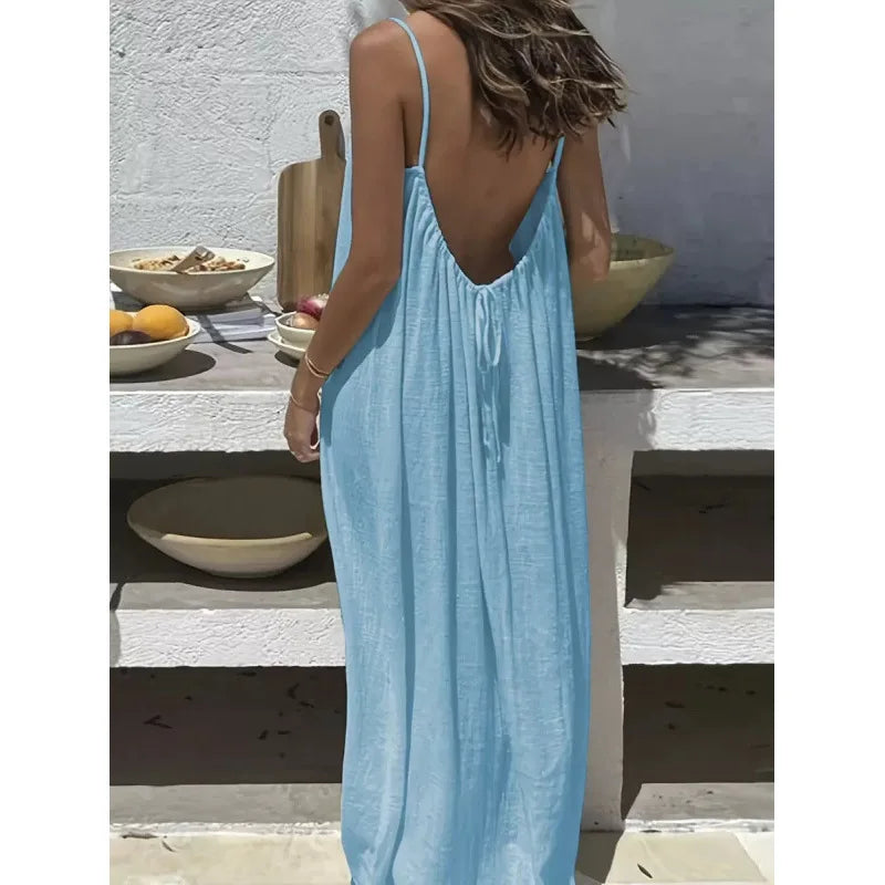Strapless Loose Lounge Maxi Dress