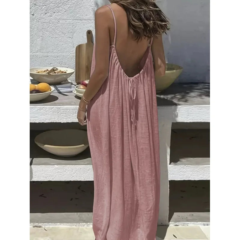 Strapless Loose Lounge Maxi Dress