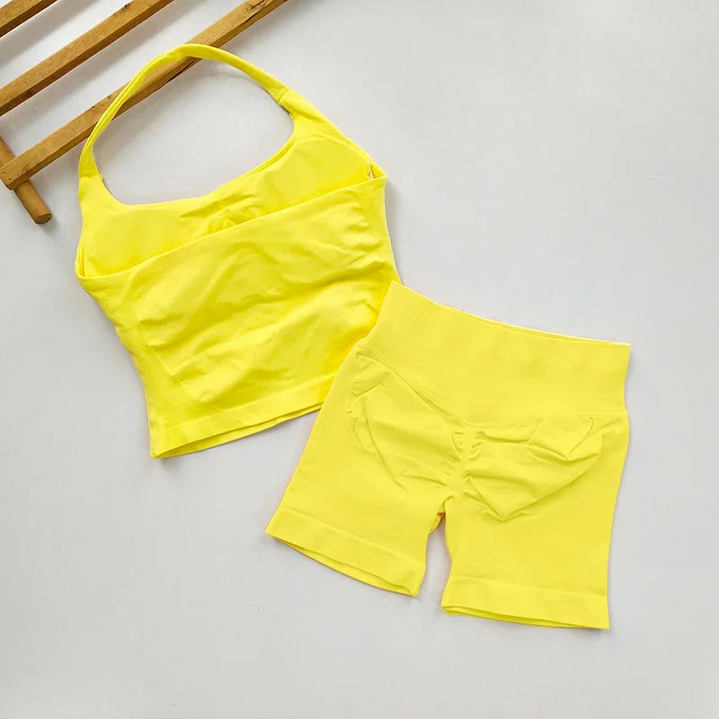 Open Back Longline Yoga Set, 2 Piece