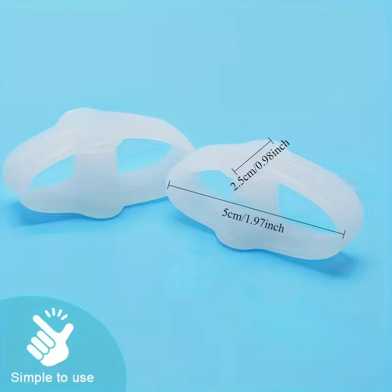 6pcs Toe Separators, High-Quality Silicone, Soft, Durable, Unscented, Latex-Free, Washable and Reusable Toe Spacers for Comfort