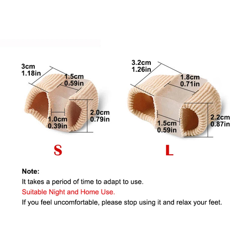 Toe Splitter Feet Bone Thumb Adjuster Silicone Toe Spreader Separator Bunion Hallux Valgus Corrector Thumb Finger Correction