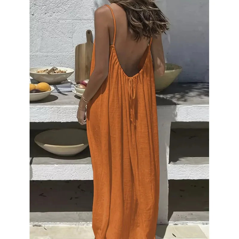 Strapless Loose Lounge Maxi Dress