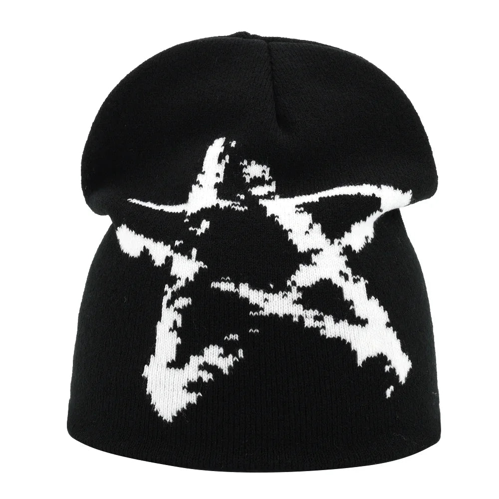 Y2K Letter Knitted Winter Autumn Beanie Cap Men Women Kanye Beanies Gorras Hombre Top Warm Skiing Hat Ear Hats Hip Hop Skullcap