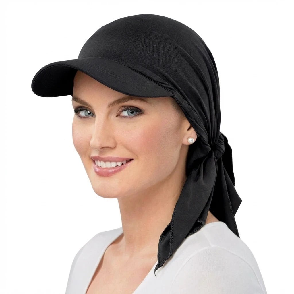Women Classic Solid ColorTurban Hat Outdoor Brim Sunshade Hats Curved Hat  Baseball Cap Sun Hats Headscarf Scarf Femme