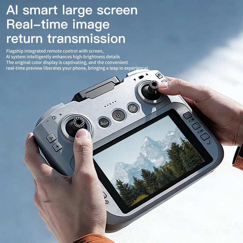 New D66 Drone with Large Screen Brushless Motor Obstacle Avoidance Remote Control Aircraft for Outdoor Entertainment