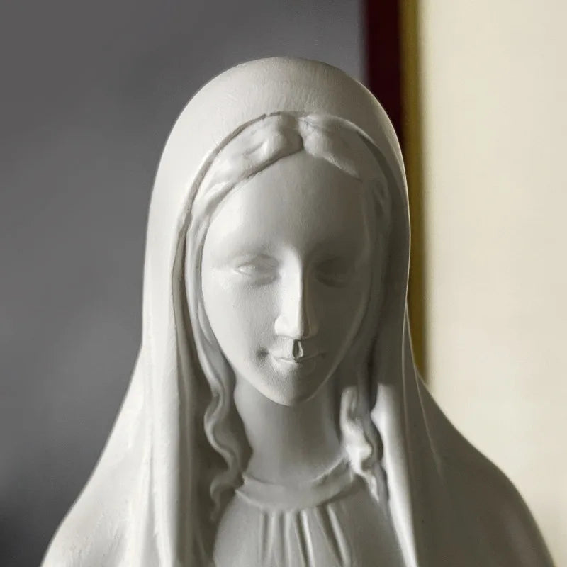 Our Lady of Lourdes Blessed Virgin Mother Mary Catholic Religious Gift Resin Figurine Statue Holy Home Christmas Decorations