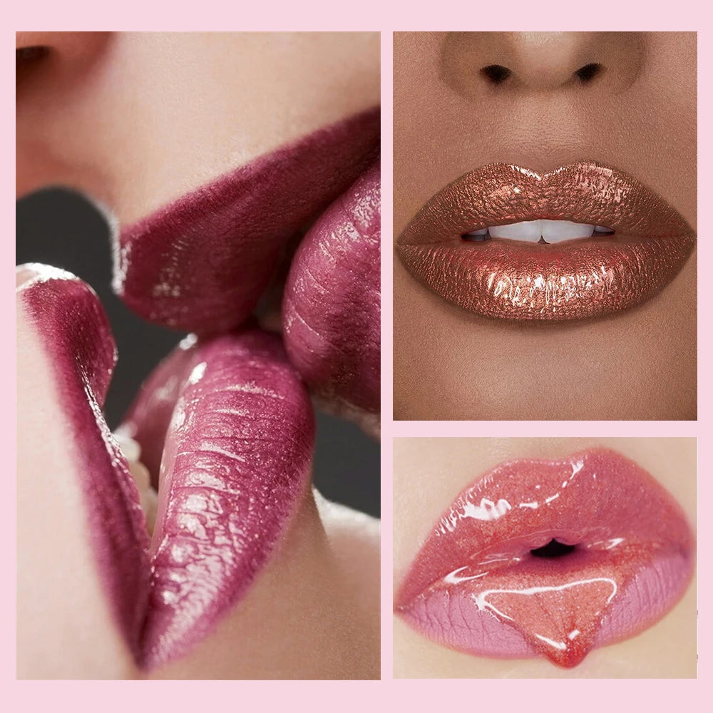 Shiny and Delicate Lip Gloss, Long-Lasting and Not Easily Smudged, Naturally Glossy Lip Gloss