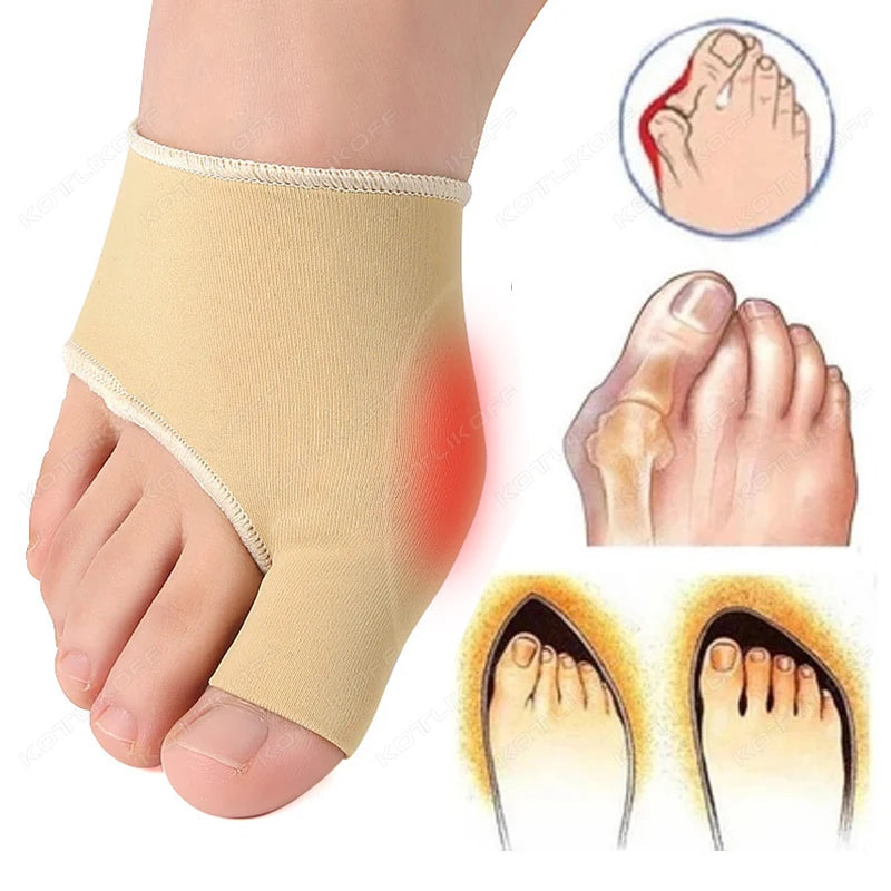 Toe Separator Forefoot Pads Silicone Cushion Pad Pain Relief Shoes Insoles Finger Toe Hallux Valgus Corrector Gel Pads Foot Care