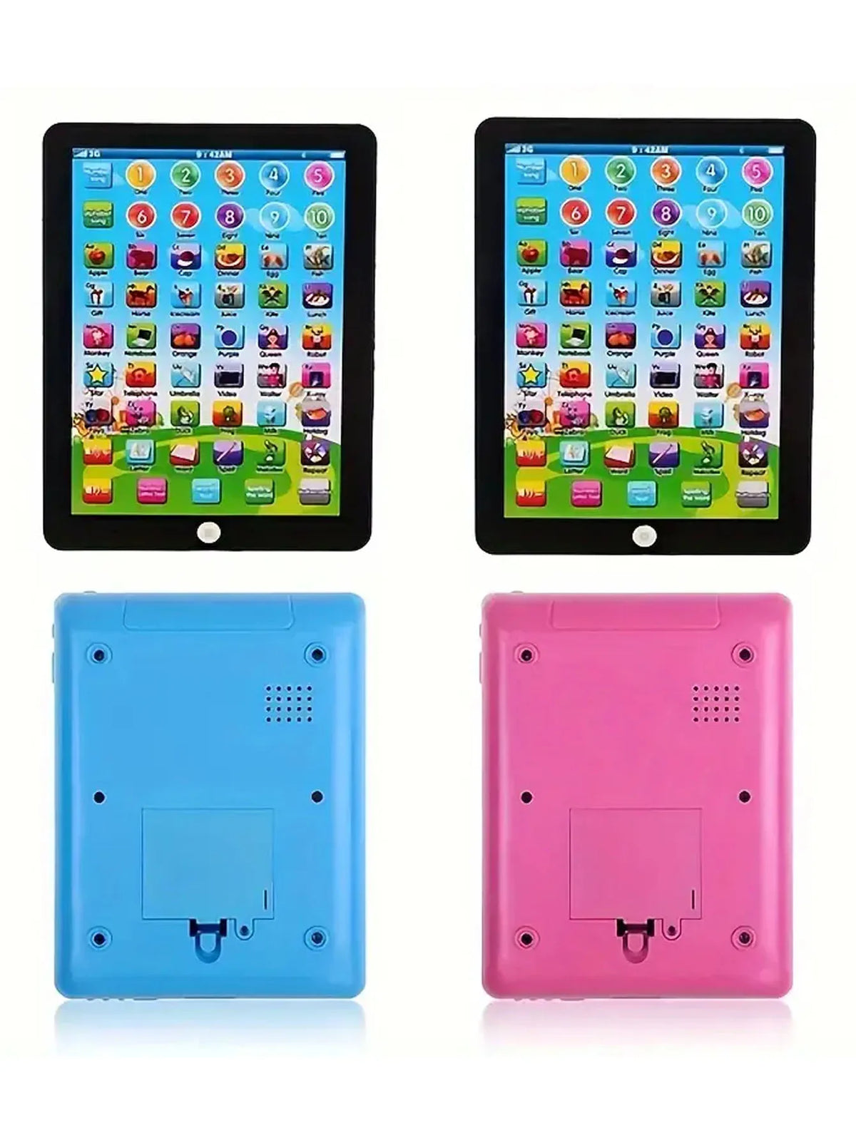 Simulation Tablet Toys, Kids Learning Pad/Tablet Interactive Toddler Toys With Words Numbers Alphabets Music Electronic Educatio