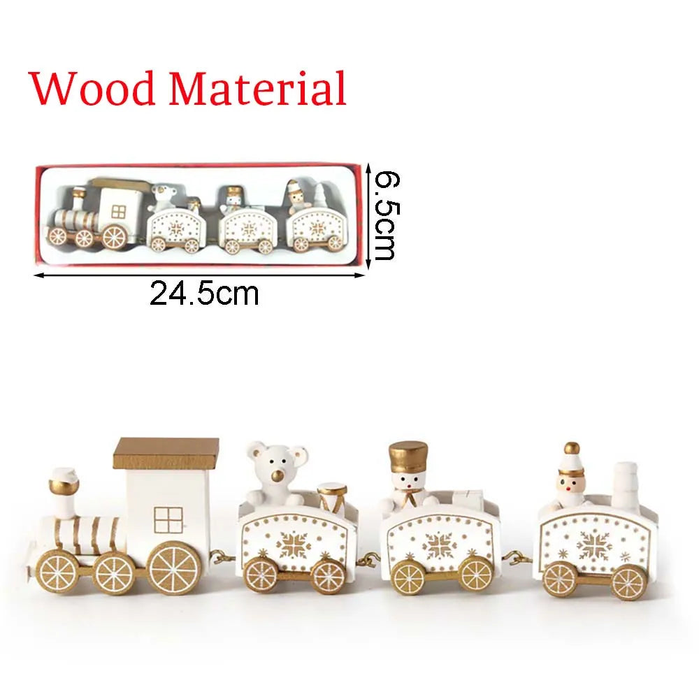 Christmas Wood Train,Merry Christmas Decorations For Home 2026,Christmas Ornament,New Year 2026 Gifts