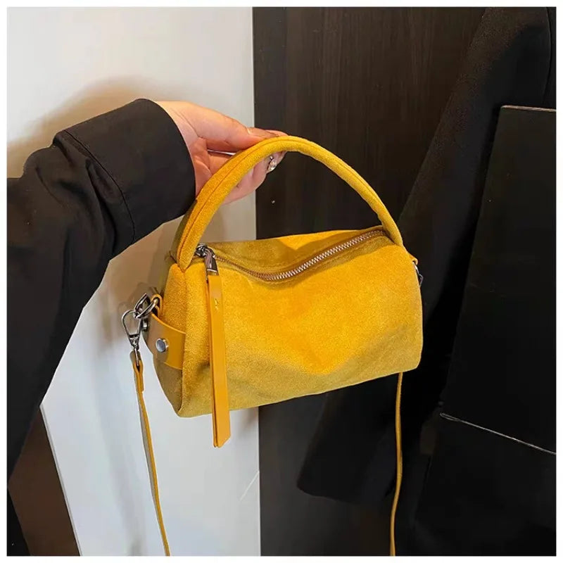 Luxury Designer Purses Fashionable Retro Mini PU Leather Shoulder Bags for Women Bucket Crossbody Bag 2026