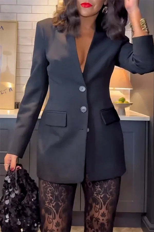 Suoer Slim Fitting Women's 2-Piece Party Suit Jacket Pants Set, S-XXL Night Prom Outfit Dazzling Sequined Suit Set for Women