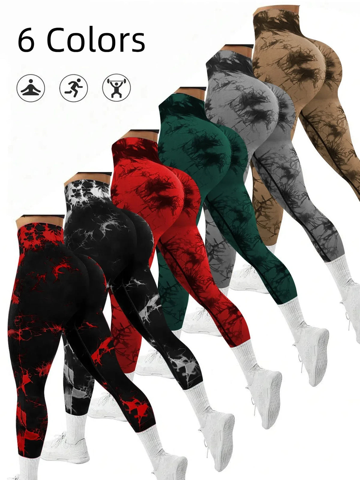 Tie Dye Seamless High Waist Leggings