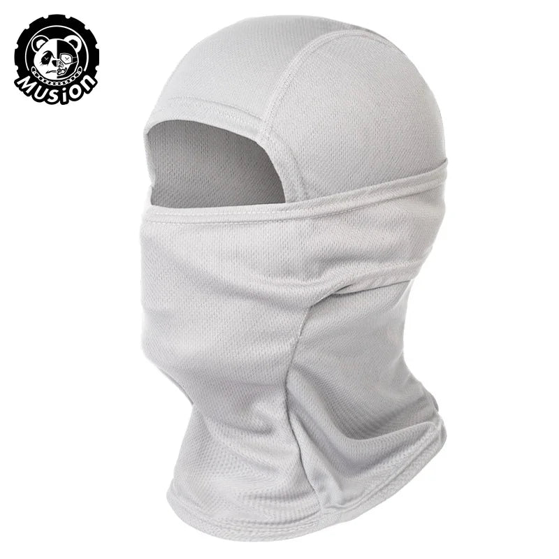 MusionTactical Balaclava Full Face Mask Quick-dryHiking Cycling Camping Hunting AirsoftHood Cap Bike Head Cover Summer Men Women
