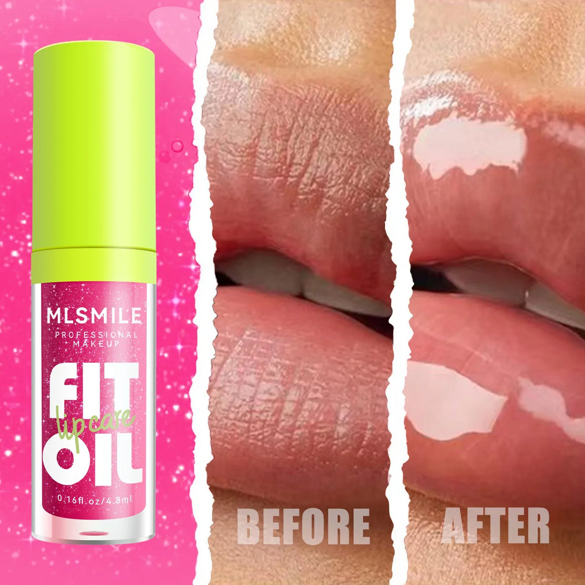 Glossy Lip Care Oil, 8 Available Shades, Hydrate And Soften Lips, Create Plump Dewy Lip Look, Comfortable All‑day Wearing