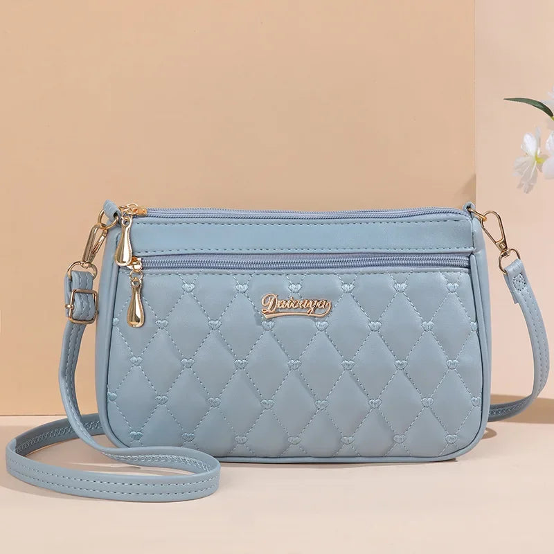 Large Flap Crossbody Bag in Pink
