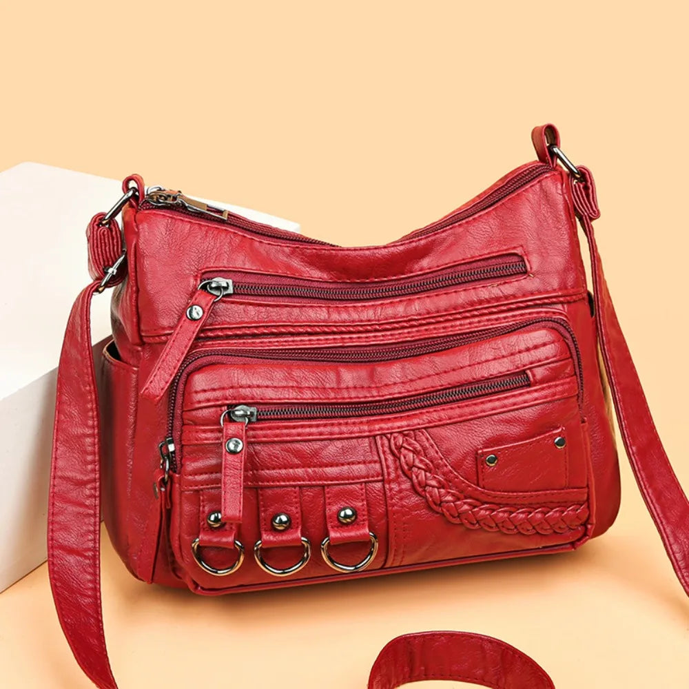 Multi Pocket Crossbody Shoulder Bag