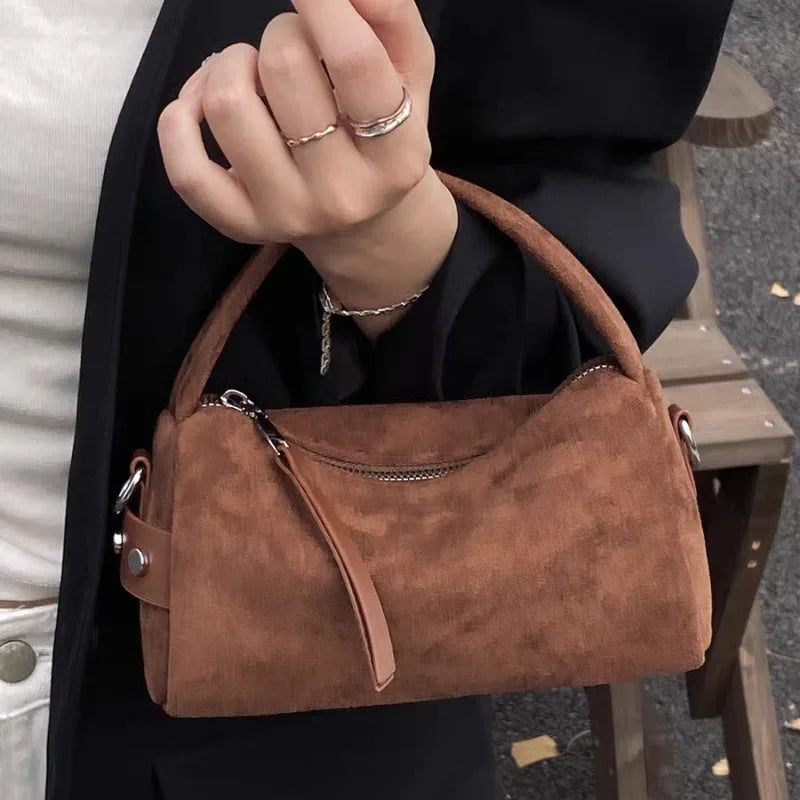 Luxury Designer Purses Fashionable Retro Mini PU Leather Shoulder Bags for Women Bucket Crossbody Bag 2026