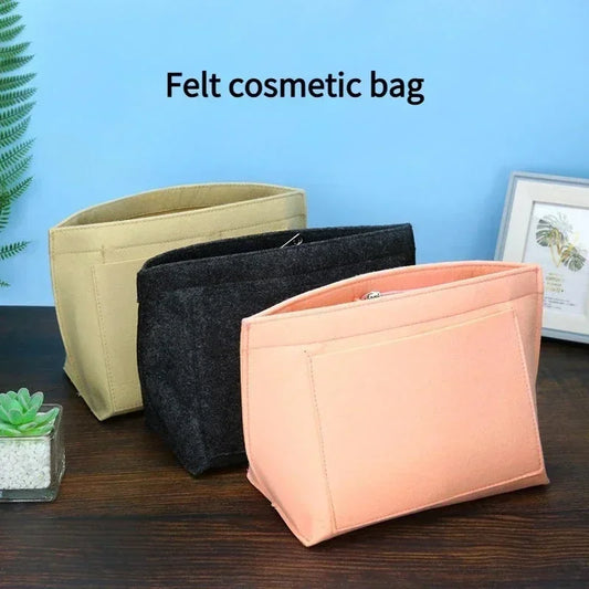 Felt Insert Organizer for Dumpling Tote Bag Handbag Liner Cosmetic