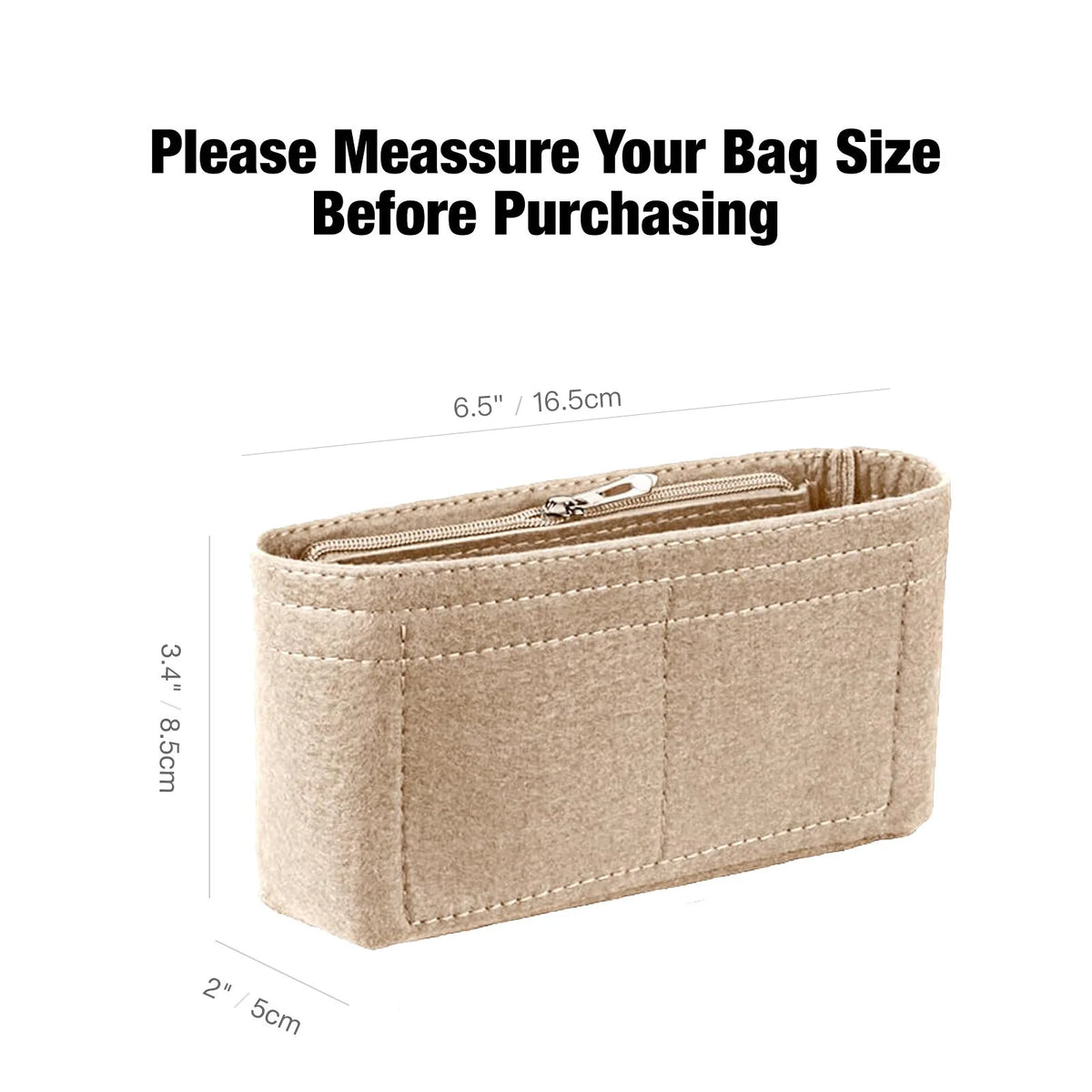 Felt Insert Bag Organizer Bag In Bag For Handbag Purse Organizer for