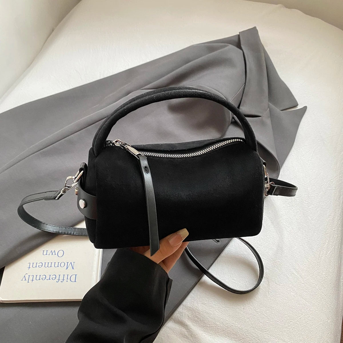 Luxury Designer Purses Fashionable Retro Mini PU Leather Shoulder Bags for Women Bucket Crossbody Bag 2026