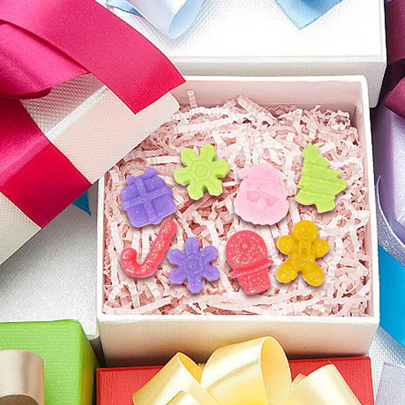 1pcsChristmas Silicone Chocolate Molds Candy Baking Moulds Handmade Snowflake Snowman Xmas Tree Gingerbread Man Santa Claus Mold