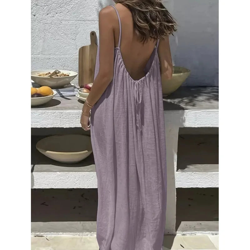 Strapless Loose Lounge Maxi Dress