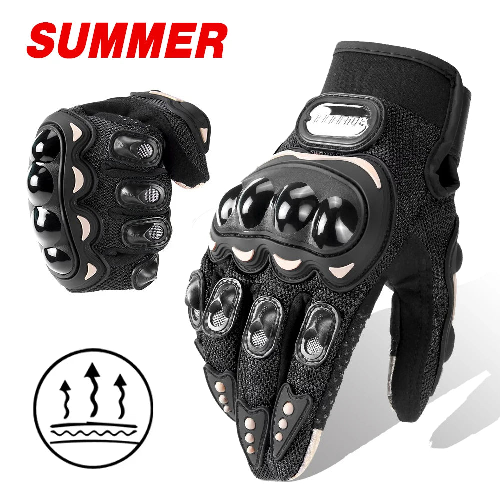 Motorcycle Winter Gloves Unisex Cold Weather Windproof Waterproof Motocross Gloves Lined Touchscreen Anti-Scratch Protection