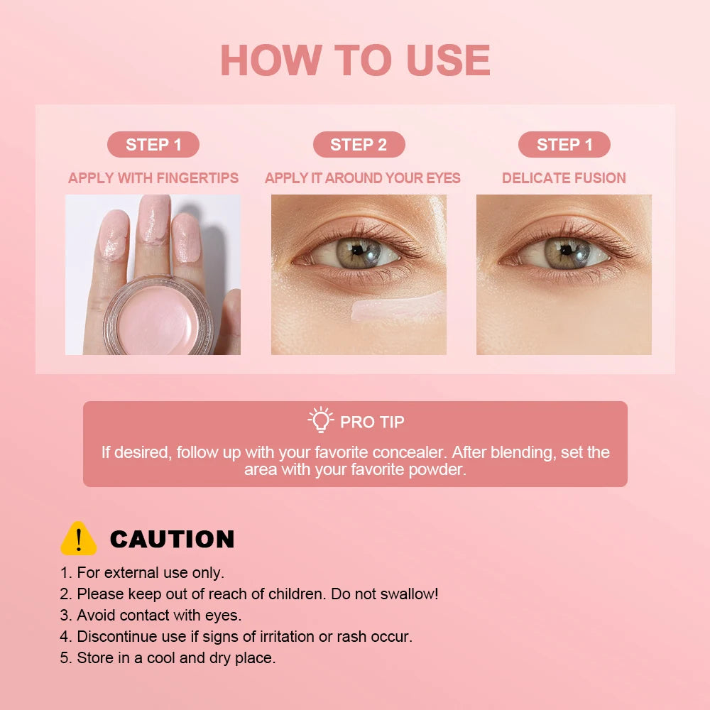Eye Concealer And Brightening Cream Covers Dark Circles And Bags Under Eyes Brightens Nourishes Eyes Korean Girls Eye Cosmetics
