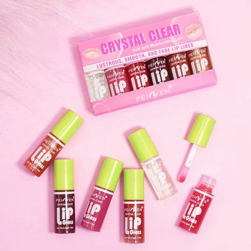 Moisturizing Lip Oil Gloss Set, 6 Pack