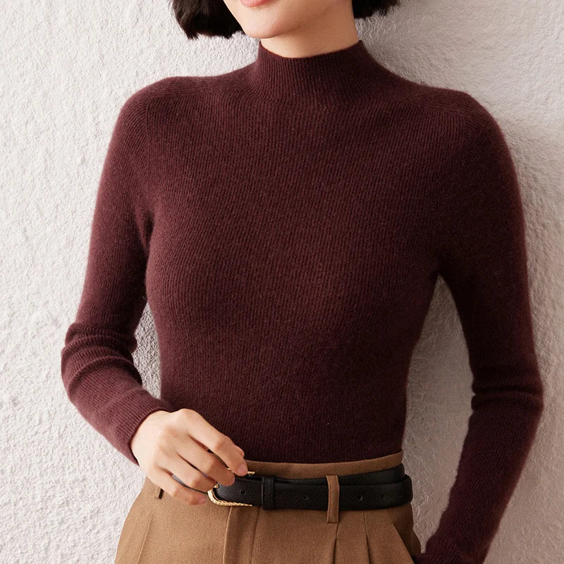 Pure Cashmere Turtleneck Sweater