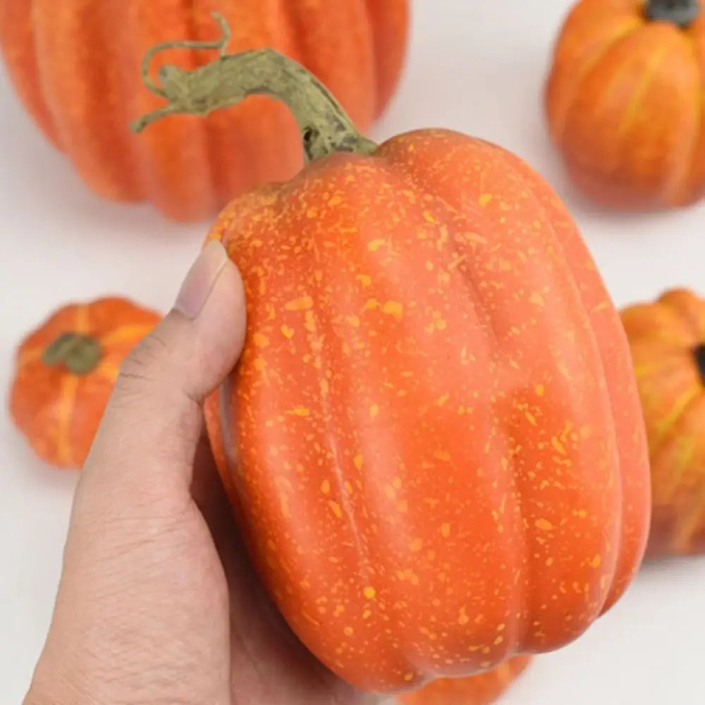 Wedding 7PCS Home Thanksgiving DIY Craft Fake Vegetable Simulation Pumpkin Model Halloween Decoration Artificial Pumpkin