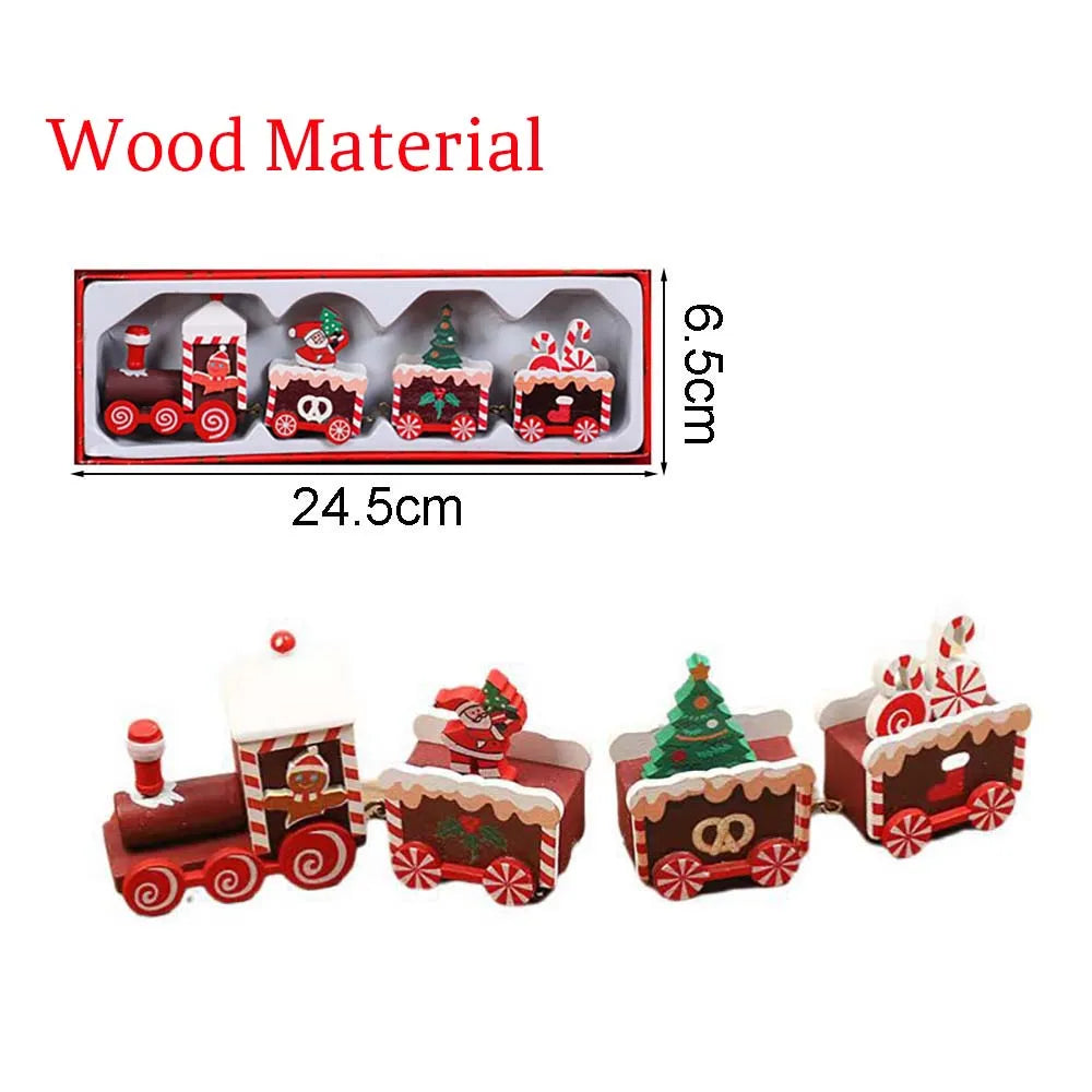 Christmas Wood Train,Merry Christmas Decorations For Home 2026,Christmas Ornament,New Year 2026 Gifts