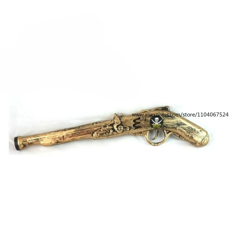 Christmas Masquerade Props Retro Western Cowboy Toy Holster Belt Stamp Plastic Sea Gun
