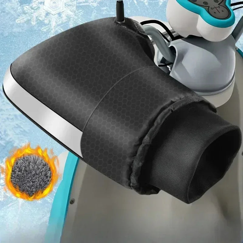 1 Pair Motorcycle Handlebar Muffs Winter cycling gloves Waterproof Handle bar Mitts Snowmobile E-Bike Motorbike Thermal Gloves