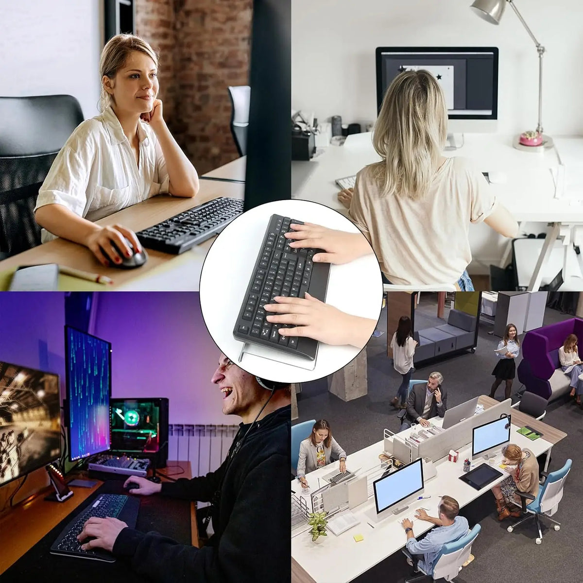 Tilted keyboard stand PC computer keyboard stand acrylic ergonomic keyboard lifter transparent keyboard tray stand, ergonomic ke
