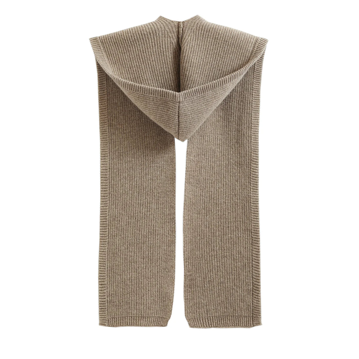 100%Wool Knitted Scarf Shawl For Women Winter Soft Warm Fashion Hooded Fake Collar Solid Multifunctional Neck Warmer Scarves