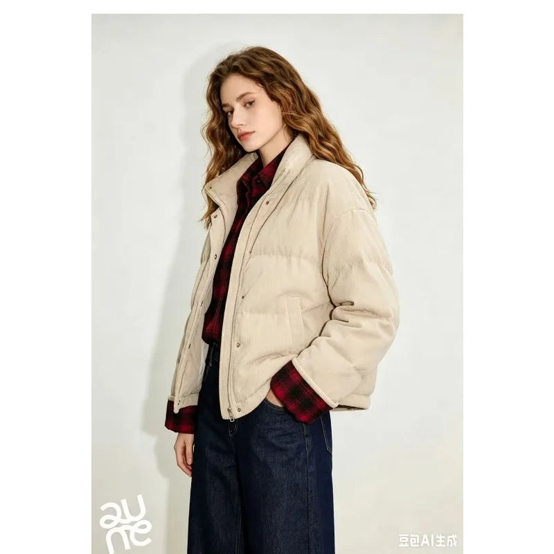 Winter Reversible Coats Long Hooded Jackets Reversible Sherpa Fleece Warm Outerwear for Cold Winter