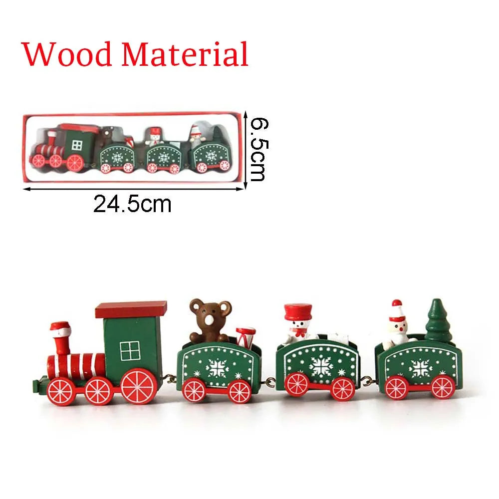 Christmas Wood Train,Merry Christmas Decorations For Home 2026,Christmas Ornament,New Year 2026 Gifts