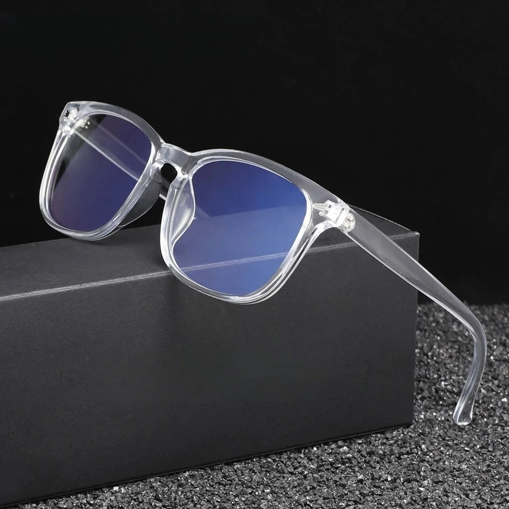 Classic Square Men's and Women's Fashionable Anti Blue Light Glasses Suitable for Daily Wear