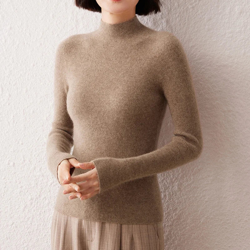 Pure Cashmere Turtleneck Sweater
