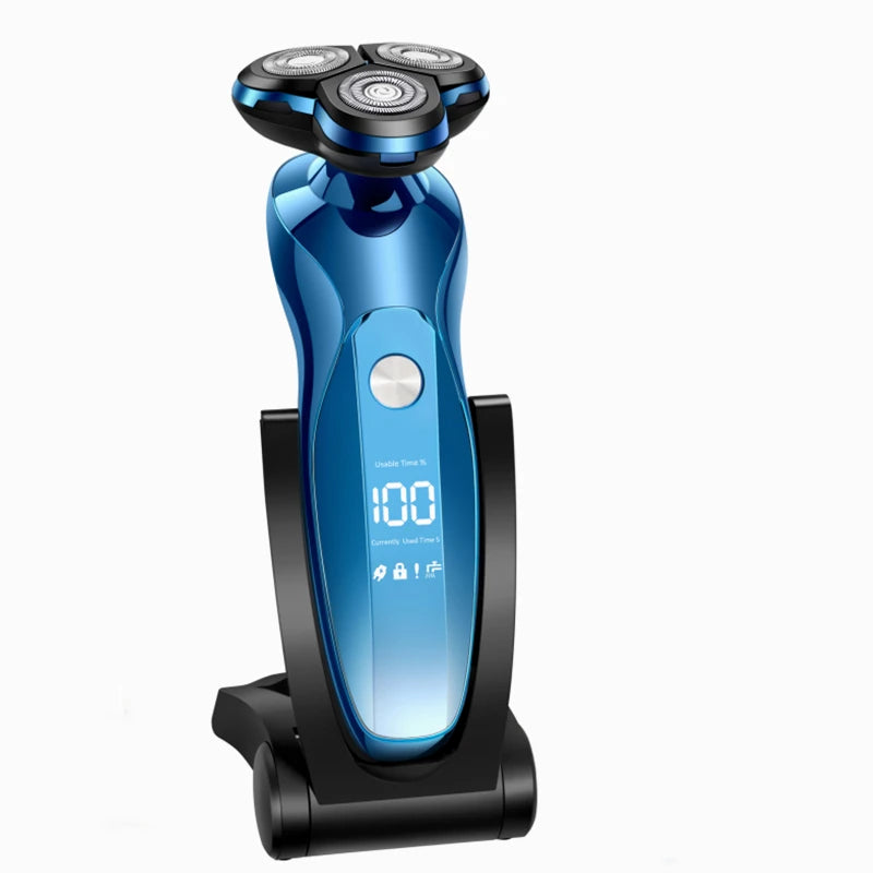 ZOZEN Electric Shaver Rotary Shaver Electric Razor Beard Trimmer Body Hair Cutting Shaving Machine Clipper for Men Waterproof