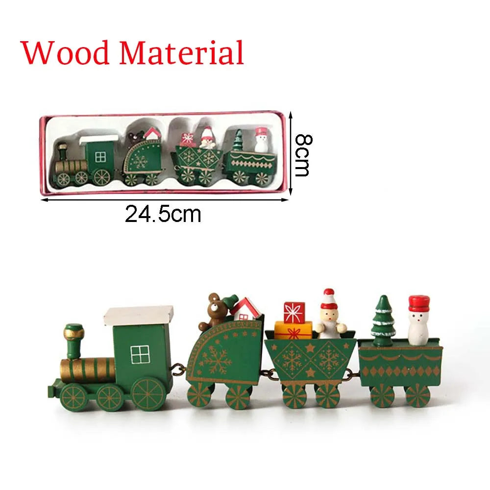 Christmas Wood Train,Merry Christmas Decorations For Home 2026,Christmas Ornament,New Year 2026 Gifts