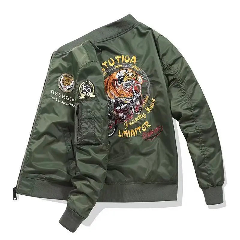 Mens  Motorcycle Jacket 2027 Men Fashion New Jackets Male  Bomber Coats Winter military garments tactical luxury Clothing
