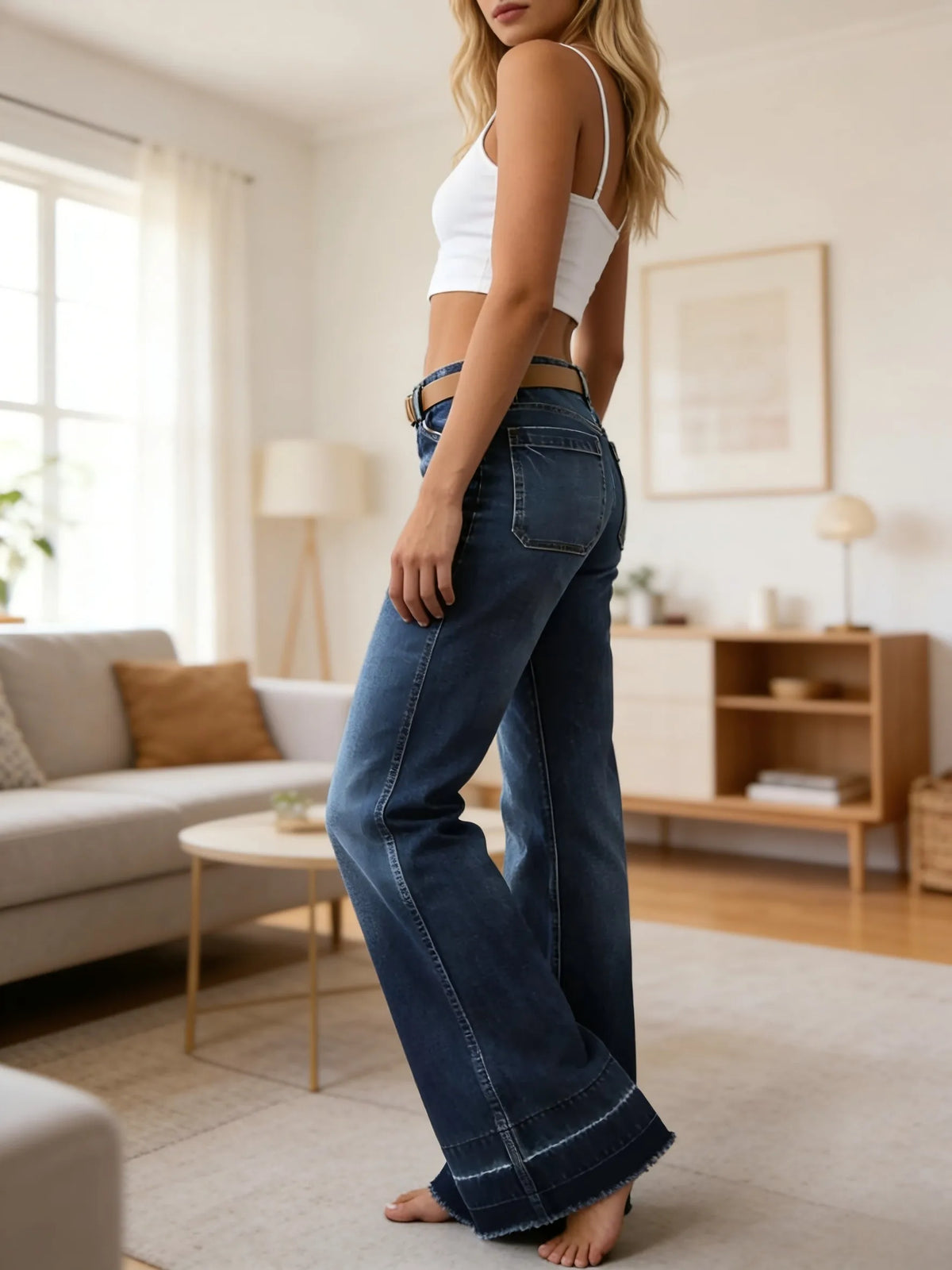 【HME】Jeans | Women’s High Waisted Wide Leg Jeans Baggy Loose Denim Pants Y2K Vintage Wash Streetwear Leg-Lengthening Trousers Aesthetic