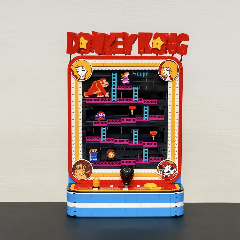 Hot Toys 1371pcs Popular Games Retro Gaming Console Table Games Maze Arcade Building Block Model Toy For Ornament Birthday Gifts