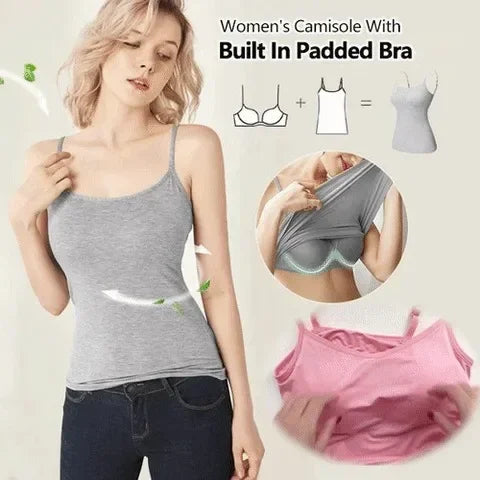 Camisole with Built-In Padded Bra
